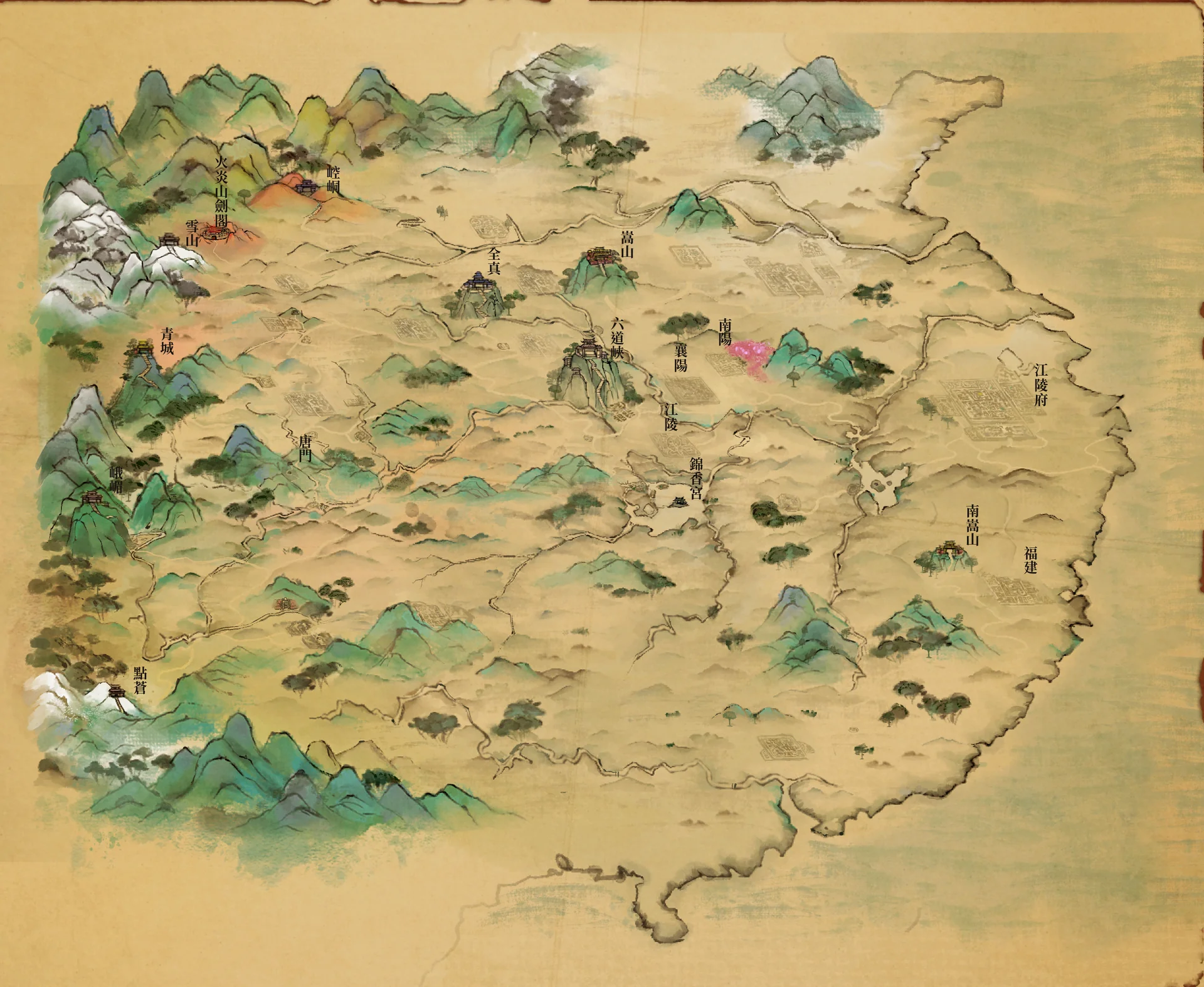 遊戲內的大地圖